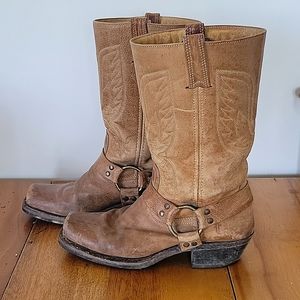 Golden Yellow Women's Frye Harness Boots